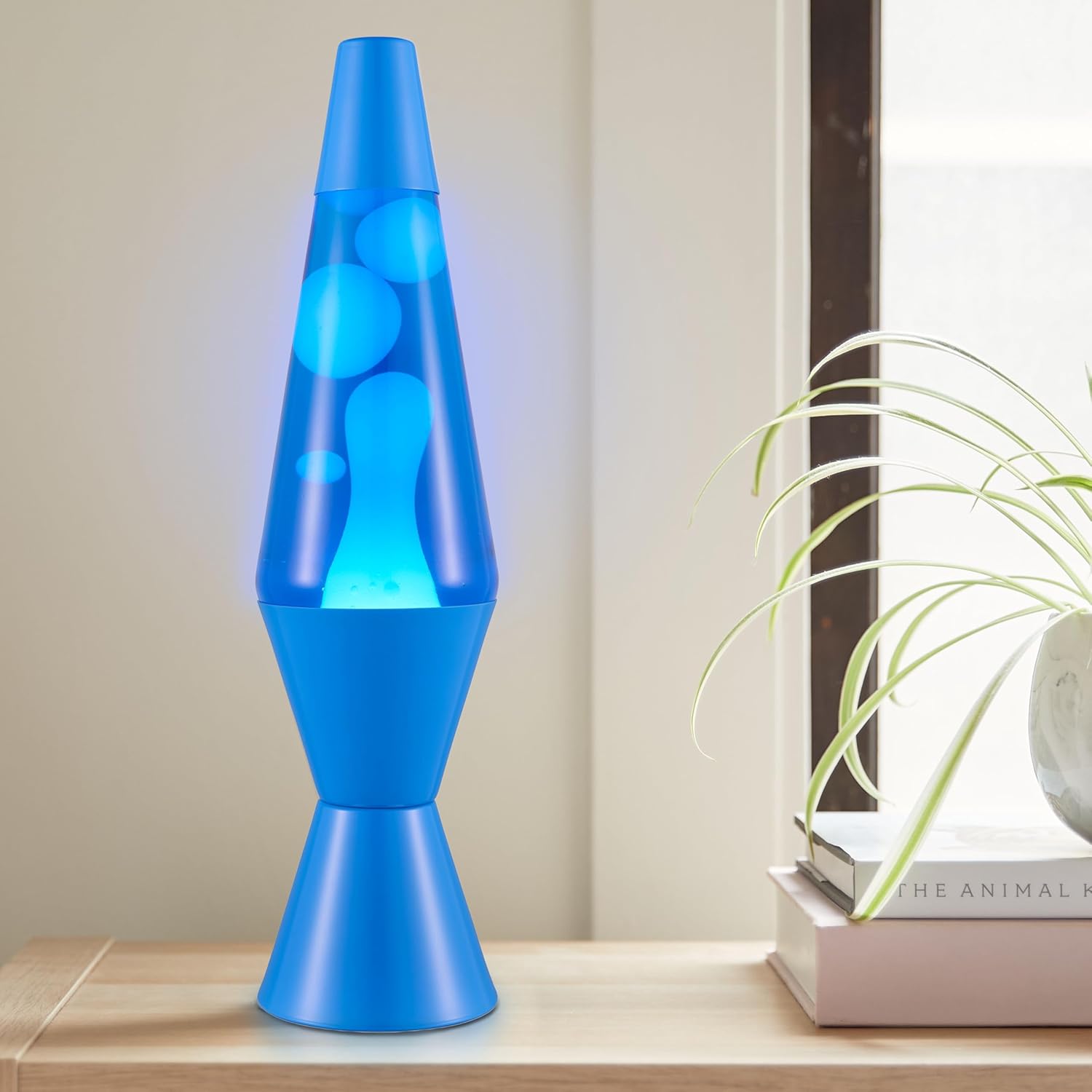 Lava The Original Lamp - New 14.5 Cerulean Blue ?C Classic Liquid Motion Lamp - White Wax and Blue Liquid - Item #2362 (Amazon Exclusive) - Image 4