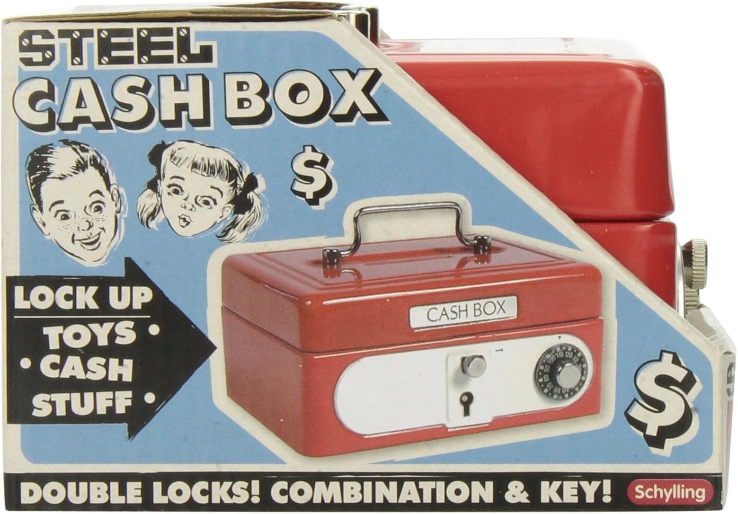 Schylling Locking Cash Box Red. 1 EA - Image 4